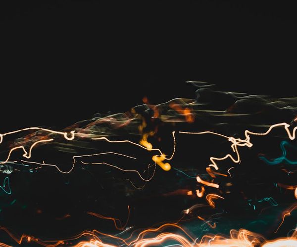 Dynamic ice shapes symbolizing energy and flow